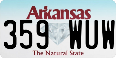 AR license plate 359WUW