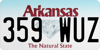 AR license plate 359WUZ