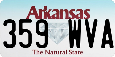 AR license plate 359WVA