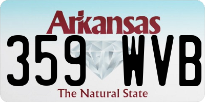 AR license plate 359WVB