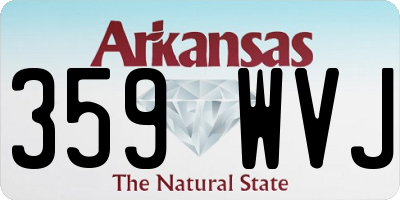 AR license plate 359WVJ
