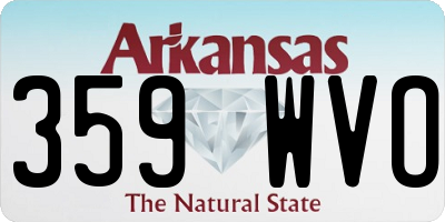 AR license plate 359WVO
