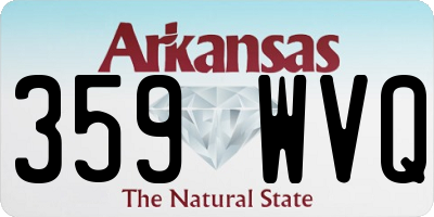 AR license plate 359WVQ