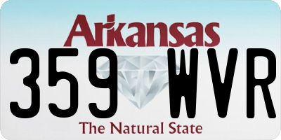 AR license plate 359WVR