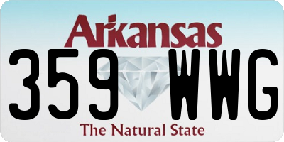 AR license plate 359WWG