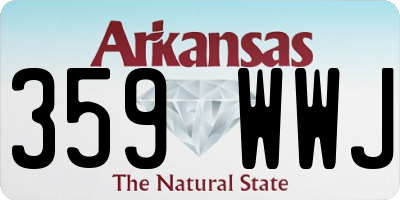 AR license plate 359WWJ