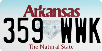 AR license plate 359WWK