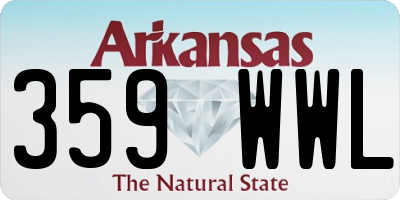 AR license plate 359WWL