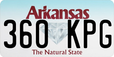 AR license plate 360KPG