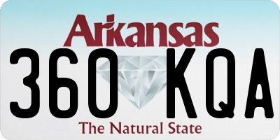 AR license plate 360KQA