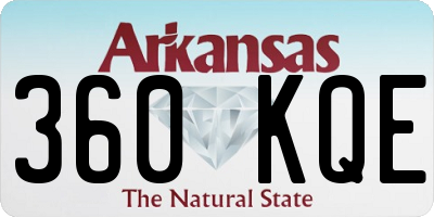 AR license plate 360KQE