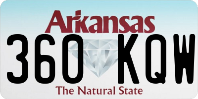 AR license plate 360KQW
