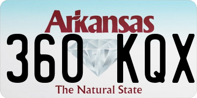 AR license plate 360KQX