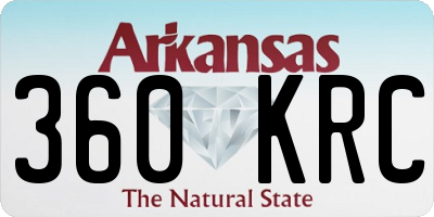 AR license plate 360KRC
