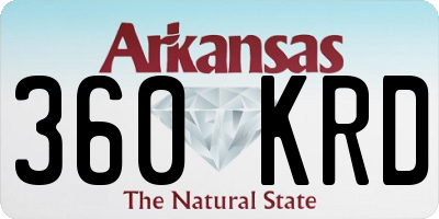 AR license plate 360KRD