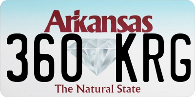 AR license plate 360KRG