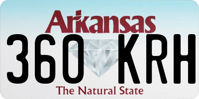 AR license plate 360KRH
