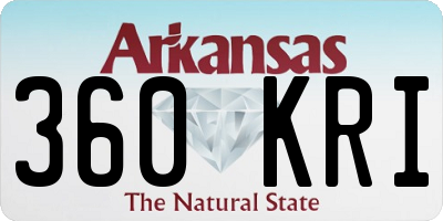 AR license plate 360KRI