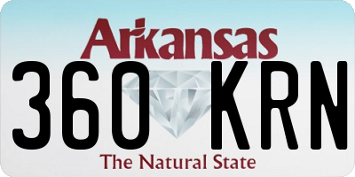 AR license plate 360KRN