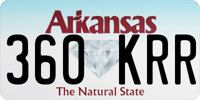 AR license plate 360KRR