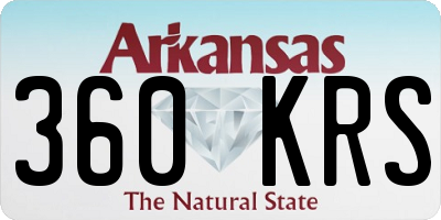 AR license plate 360KRS