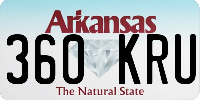 AR license plate 360KRU
