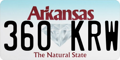 AR license plate 360KRW