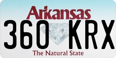 AR license plate 360KRX