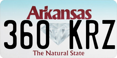 AR license plate 360KRZ