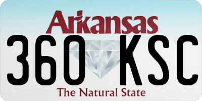 AR license plate 360KSC