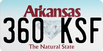 AR license plate 360KSF