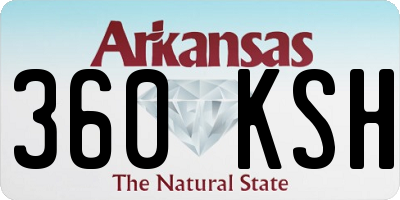 AR license plate 360KSH