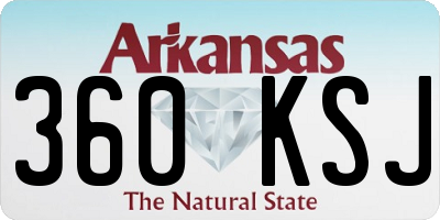 AR license plate 360KSJ