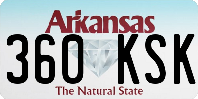 AR license plate 360KSK