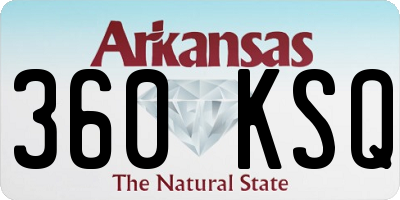 AR license plate 360KSQ