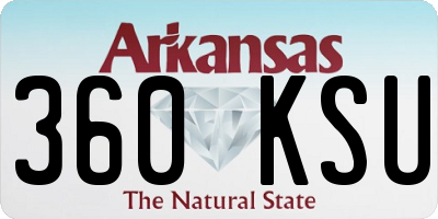 AR license plate 360KSU
