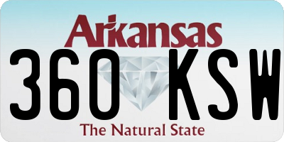 AR license plate 360KSW