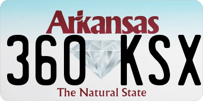AR license plate 360KSX