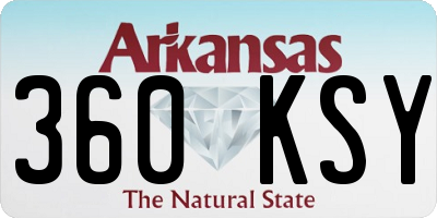 AR license plate 360KSY