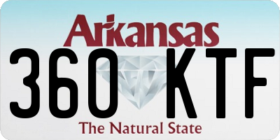 AR license plate 360KTF