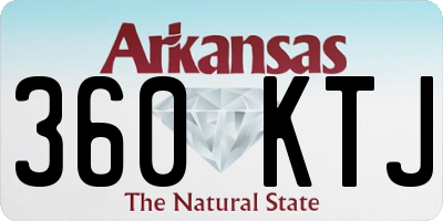 AR license plate 360KTJ