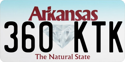 AR license plate 360KTK