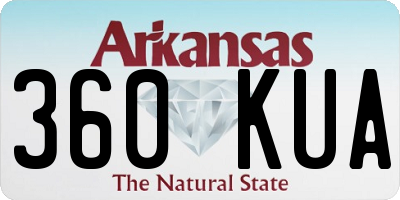 AR license plate 360KUA