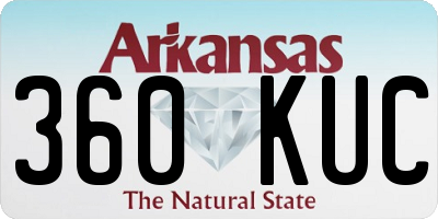 AR license plate 360KUC
