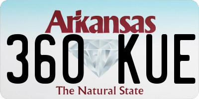 AR license plate 360KUE