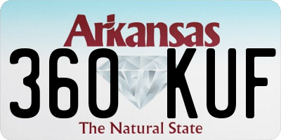 AR license plate 360KUF
