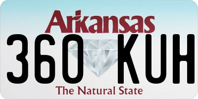 AR license plate 360KUH