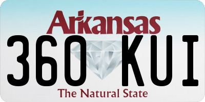AR license plate 360KUI