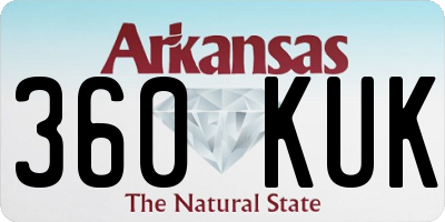 AR license plate 360KUK
