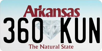 AR license plate 360KUN